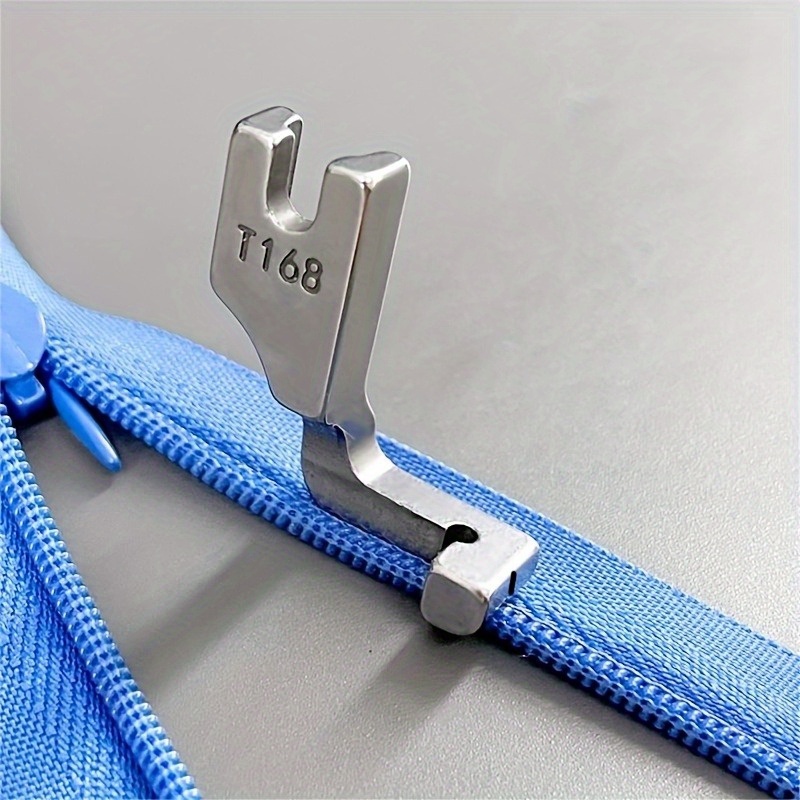 Zipper Foot Presser - 산업용 스틸 T168 재봉틀 노루발, 단면