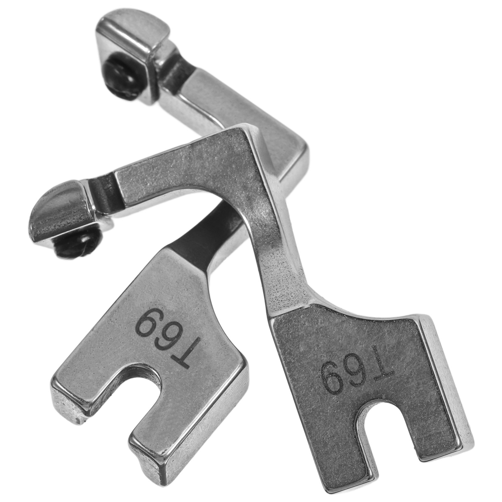 Zipper Foot Presser - 2개입 스틸 조절식 지퍼 프레서풋, 재봉틀용,