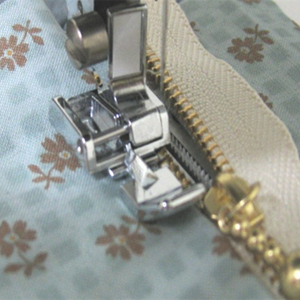 Zipper Foot Presser - 가정용 스냅온 재봉틀용 금속 지퍼 프레서,