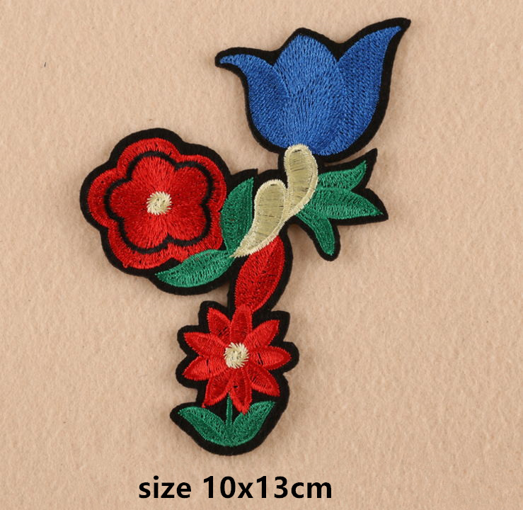 신상품 10개 장미꽃 자수 패치 다리미 부착 또는 바느 - Sewing Id 리뷰 및 가격