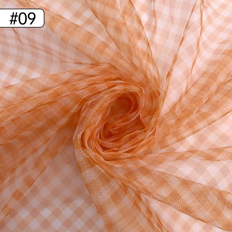90x150cm 체크 메쉬 패브릭 투명 드레스 의류 수 - Sewing Batik 리뷰 및 가격