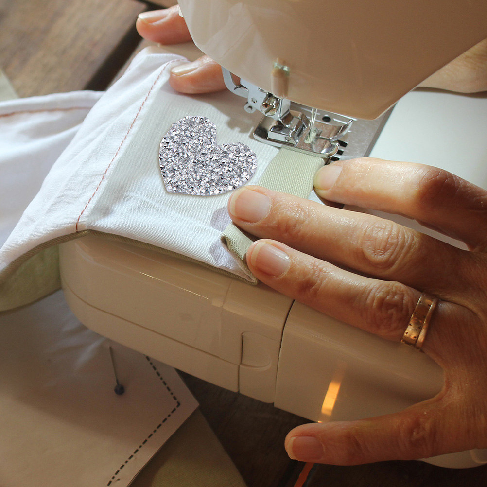 10개입 하트 모양 자수 패치, 라인스톤 장식, 옷이나 - Sewing Recycling 리뷰 및 가격