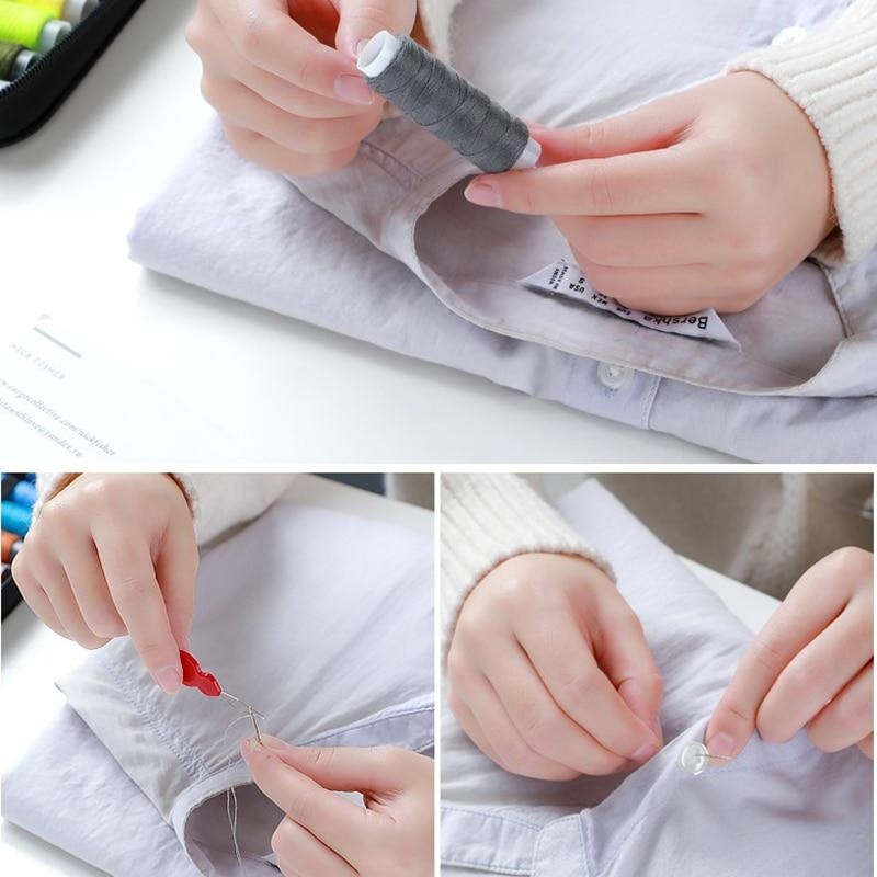 휴대용 재봉 키트 미니 여행 가정용 재봉 상자 세트,  - Sewing Tas 리뷰 및 가격