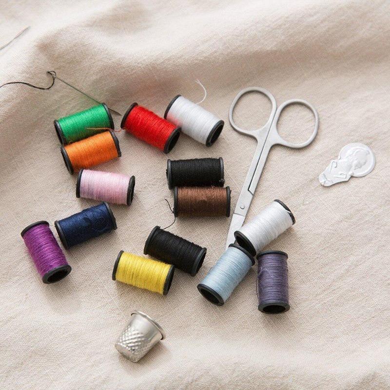 휴대용 재봉 키트 미니 여행 가정용 재봉 상자 세트,  - Sewing Tas 리뷰 및 가격