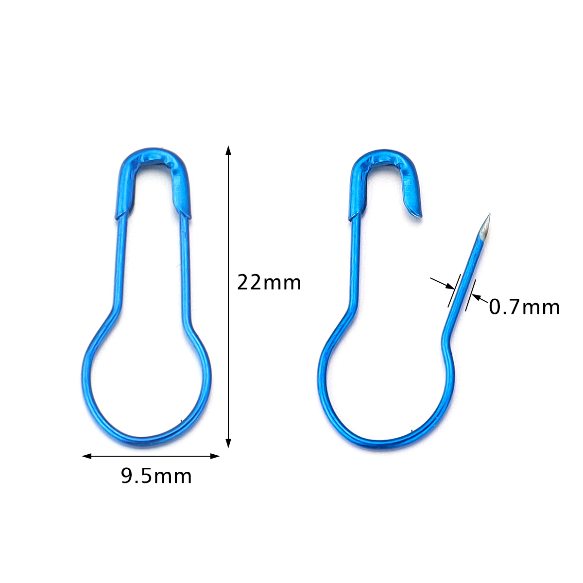 200개 금속 조롱박 모양 안전핀 다채로운 종이 클립  - Sewing Tas 리뷰 및 가격