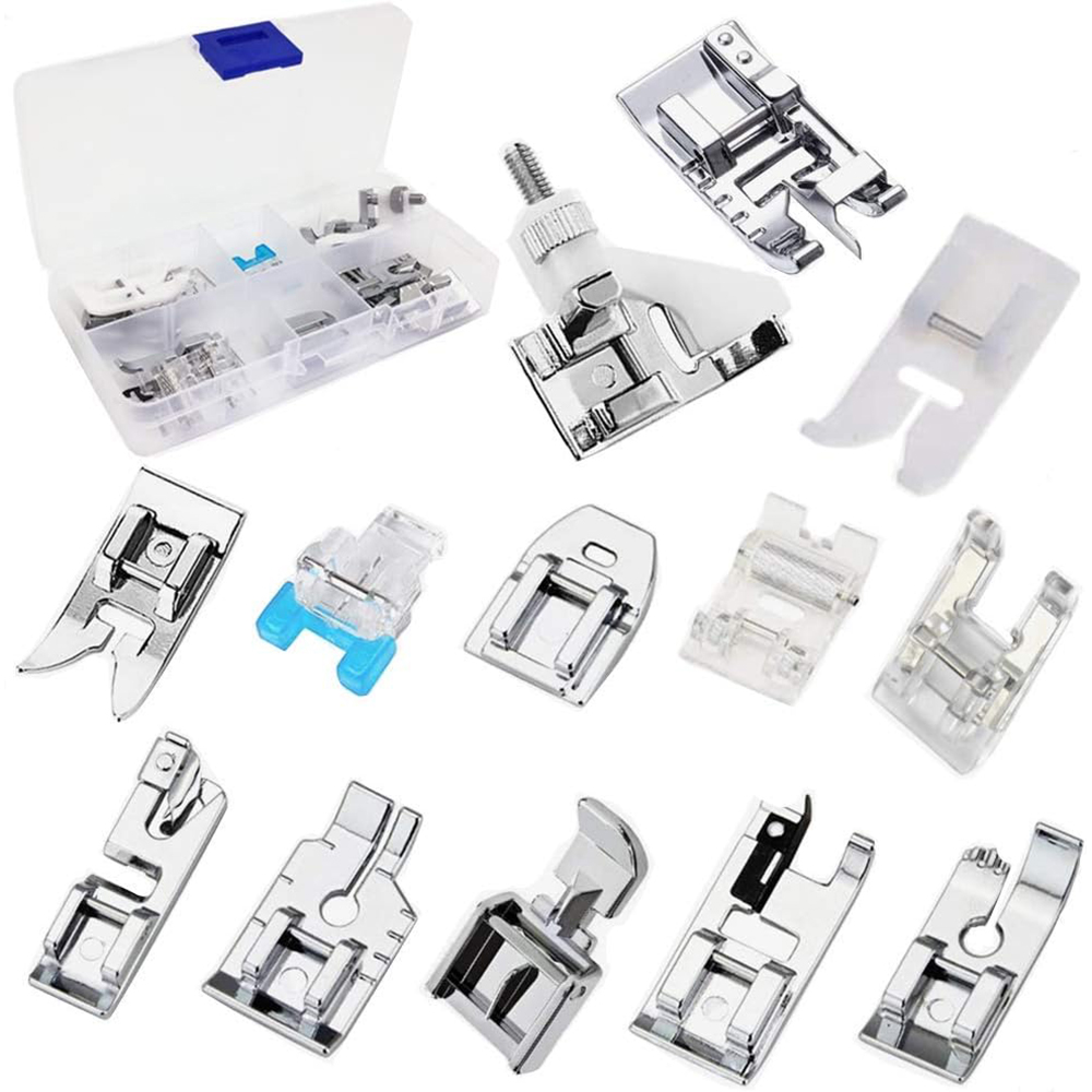 13 개/상자 노루발 세트 롤러 발 Invisi 지퍼  - Zipper Foot Presser 리뷰 및 가격