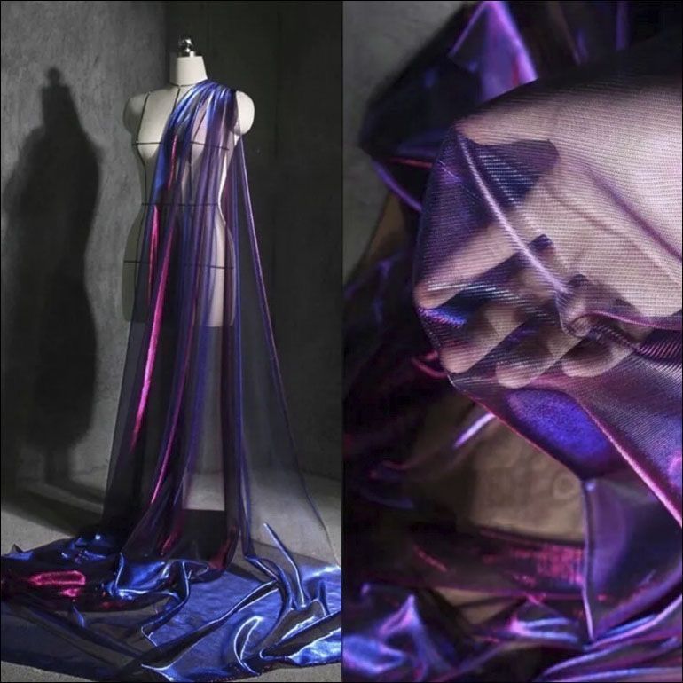 메탈릭 글리터 메쉬 튤 원단 얇은 시스루 테크니컬 세미 - Sewing Technical Fabrics 리뷰 및 가격